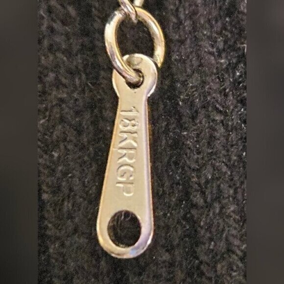 4.76 CT Oval Cut Quartz 18KRGP White Gold Plated Pendant and Necklace - Picture 8 of 8